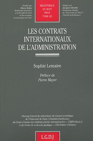 Les  contrats internationaux de l'administration
