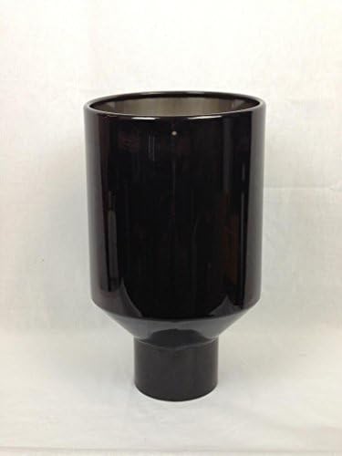 5" Inlet 10" Outlet 18" Long Rolled AngleMidnight Black Chrome Diesel Performance Exhaust Tip