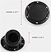 WYYINLI Gas fuel tank Cap Cover Black Fuel Tank Door Filler Gas Lid For Jeep Wrangler JK & Unlimited 2007-2018 2/4 Door (Silver)