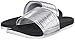adidas Women's Adilette SC, Core Black/Matte Silver/White, 9