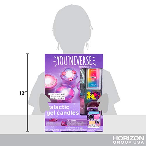 YouNiverse Galactic Gel Candles by Horizon Group Usa, DIY Girl STEM