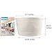 Orino Cotton Rope Storage Baskets with Handles, Soft Durable Laundry Baskets Nursery Hamper Organizer for Kids' Toys Home Decor Blanket Basket (15