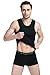 NINGMI Neoprene Slimming Vest Sweat Sauna Suits Gym Mens Weight Loss Shapewear, Pure-black, Medium