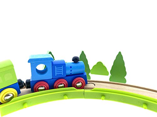 RB&G Holz Eisenbahn / Autobahn / kombinierbar / Farbecht (Police Station klein (55Teile)) – Bild 6