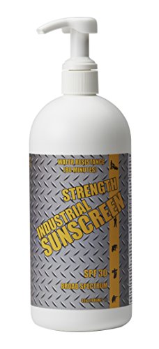 Industrial Sunscreen SPF30+ Broad Spectrum 80 Min. Water Resistance Zinc Oxide Formulation 32 oz.
