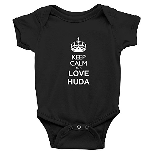 Teeburon Keep calm and love Huda Baby Bodysuit