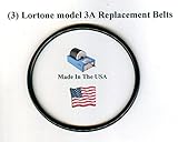 Replacement Drive Belts for Lortone 3A Rock Tumbler- 3 pack