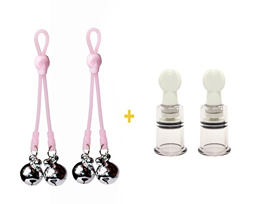 Best Prices! Nipple Clamps Fluorescence Elastic Rope with Bells and Nipple Correction Cups Nipplesuckers Nipple clips Set