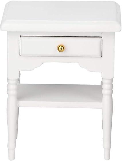 Amazon Co Jp 1 12ドールハウスミニベッドサイドテーブル 引き出し 小物収納 リビンルーム ミニ家具工芸品キット おもちゃファニチャー 家具 ミニチュアコレクション 工芸品 手作り 知育玩具 お誕生日プレゼント モデルコレクション 贈り物 家具キット おもちゃ