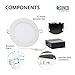Sunco 8 Pack 6 Inch Ultra Thin LED Recessed Ceiling Lights, Slim Canless with Junction Box, 850 LM, 3000K Warm White, Dimmable, 14W=100W, Wafer Thin, 50000 Lifetime Hours ETL.