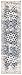 Safavieh Madison Collection MAD603D Cream and Navy Distressed Medallion Runner (2'3