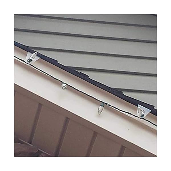 100 Pack Original Shingle Tab Light Clips for C7 C9 Christmas Lights