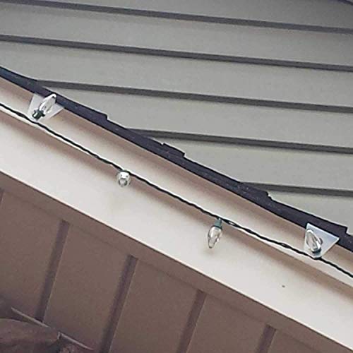 100 Pack Original Shingle Tab Light Clips for C7 C9 Christmas Lights