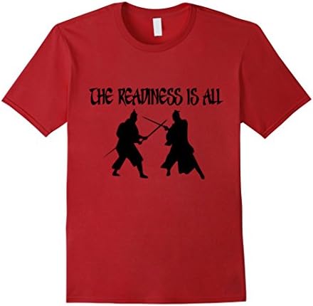 Men's Samurai Warriors T-Shirt 3XL Cranberry