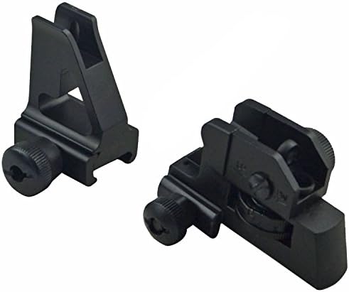 MUDCAT Outdoors Iron Sights Match Grade Model 4/15 Rear & High Profile Front Sight Gas Block, DPMS Oracle