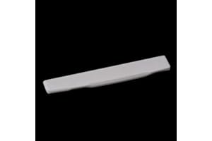 LYWS Flat Bottom Slotted Real Cattle Bone Nut Saddle for 6 String SIGMA Acoustic Folk Guitar (Saddle)