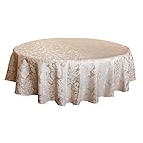 ColorBird Scroll Damask Jacquard Tablecloth