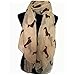 New Fashion 9 Color Animal Dachshund Dog Print Scarf Pashmina Women Scarves
