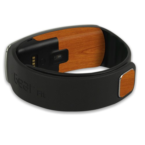 Skinomi Light Wood Full Body Skin Compatible with Samsung Gear Fit (Full Coverage) TechSkin with Anti-Bubble Clear Film Screen Protector - Thumbnail 2