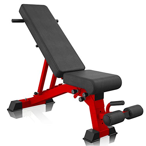 YouTen Adjustable 9 Positions Incline Decline Sit Up Bench Improved