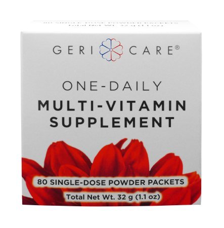 Gericare Multivitamin Supplement Powder, Single Dose Packets - 80 Packets per Box