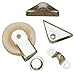 Worth Company 15100 Stainless Steel Marine Swivel Pulley and Line Guide, Silver Metallic Finish