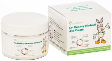 CLEOMEE Dr.Donkey Minimal Ato Cream 75G [2.65 Oz]Donkey Milk 69%,Moisturizing