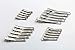 CÉLLOT Alligator Hair Clips, CELLOT 50pcs Metal Alligator Clips Silver Hair Clips,Sprong Bulk Hair Grips for Hair Bows Making Crafts