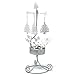 Christmas Tree Spinning Candle Holder Rotating Xmas Trees