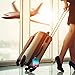 Famavala 2X Luggage Tags (Labels w/Magnet Close Privacy Cover) for Travel Bag Suitcase (BlueSky+GalaPink)
