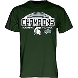 Michigan State Spartans Big 10 Champs T Shirt 2015 - XL - forest green