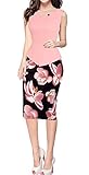 HIMONE Women's Elegant Chic Bodycon Formal Dress