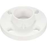 PATIKIL 50mm PVC Pipe Fitting Flange for 50mm OD Pipe Connect White | Socket Coupling Connector