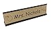 Teacher Office Desk Name Plate or Door Sign with or w/o holder - Free Engraving - Great Gift for School Teacher! (With Black Desk Holder)
