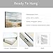 ARTISTIC PATH Seashore Artwork Coastal Wall Art: Abstract Beach Art Painting Print on Wrapped Canvas for Room Decoration (24