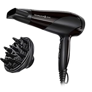Remington-Ionic-Conditioning-Hair-Dryer-for-Frizz-Free-Styling-with-Diffuser-and-Concentrator-Attachments-Black-Pack-of-1 Remington D3198 Ionic Conditioning Hair Dryer for Frizz Free Styling with Diffuser and Concentrator Attachments, 2200 W…