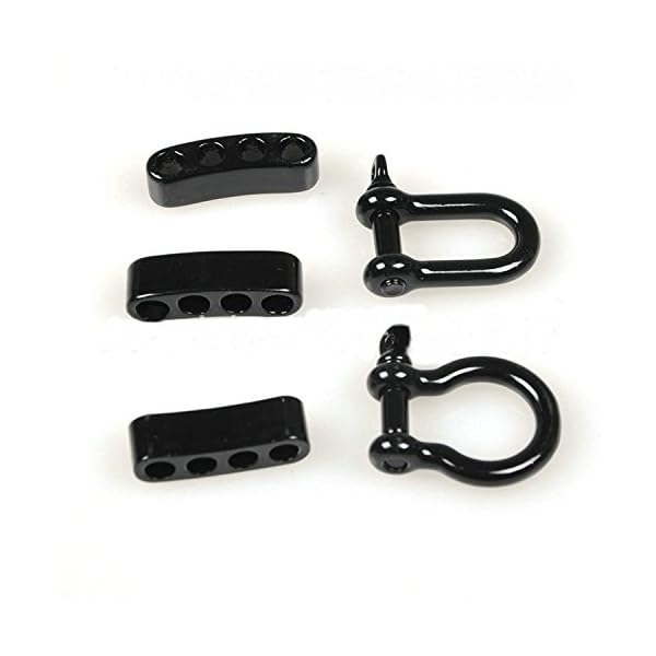 Zorpia-6-pc-Stainless-Steel-O-Shape-Shackle-4-Holes-Adjuster-for-Survival-Bracelets-with-Cosmos-Fastening-Strap-stainless-steel-adjustable-shackle-with-4-holes-for-paracord-bracelets