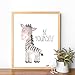 Nursery Wall Art Animal Paintings Set of 4, Safari Nursery Baby Kids Room Wall Prints, Baby Animal Portraits Lion Elephant Zebra Giraffe Nursery Art, Nursery Decor, Baby Kids Room, Wall Art, UNFRAMED