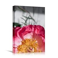 Canvas Wall Art Pink Petal Close Up Bedroom Close Up Colorful Floral Multicolor Petal Photography Romantics - 12x18 inches