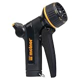 Melnor XT Metal Garden Hose Nozzle; Front Trigger with Flow Control; 8 Watering Patterns; 100% Metal Body with Fully Rubberized Slip Resistant Grip