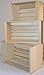 Amish Wares Small Miniature Sized Poplar Crates, Handmade, Set of 3