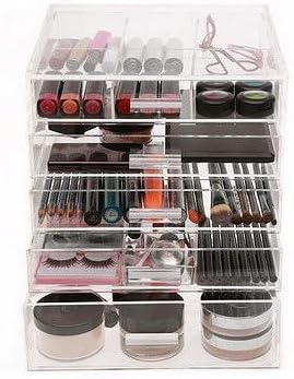 5 Drawer Kardashian Makeup Acrylic Cube Organiser With Removeable