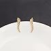 Bestpriceam 1Pair Women Fashion Metal Leaf Earrings Ear Clip Gold