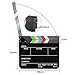 Neewer Dry Erase Director's Film Movie Clapboard Cut Action Scene Clapper Board Slate with Colorful Sticks