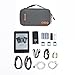 BAGSMART Electronic Organizer Travel Cable Organizer Bag Portable Electronic Accessories Bag for Cable, USB, Grey