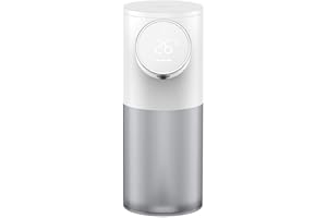 Touchless Desktop Soap Dispenser with LED Display, 320 mL Automatic Foam Dispenser for Bathroom and Kitchen, ABS+PC Material