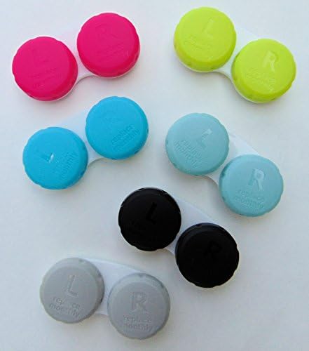 Contact Lens Cases 6-Pack Multi-Colored by CleanEyes