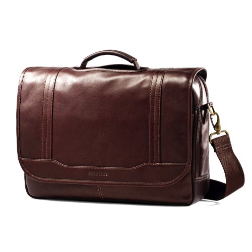 Buy Samsonite Flapover Brown Leather Briefcase at Ubuy Dominican