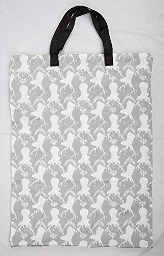 Large Hanging Wet/Dry Cloth Diaper Pail Bag for Reusable Diapers or Laundry (Deer Head)