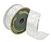 Christmas Decorative Gift and Tree Wired Sheer Glitter Ribbon 2